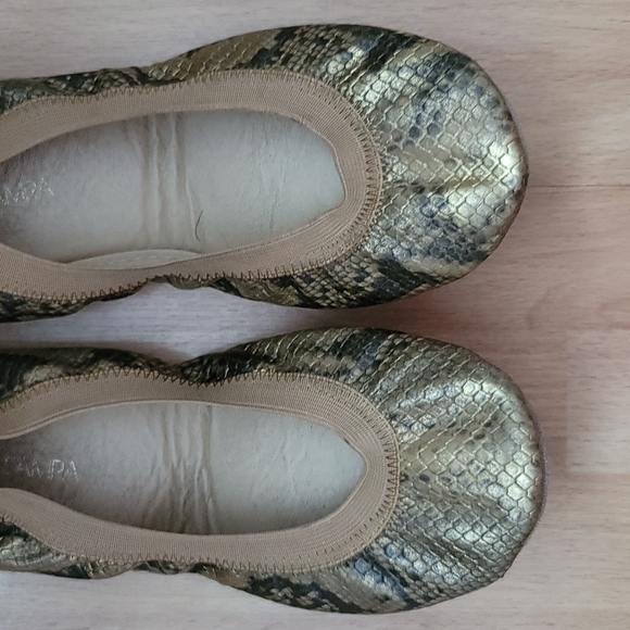Yosi Samra Samara Snakeskin Flats - Picture 4 of 10